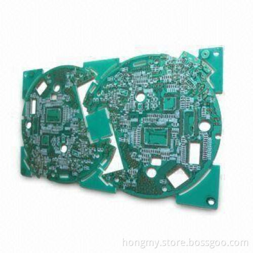 Green Solder Mask FR-4 Double-sided PCB with Finished Board Thickness 0.2 to 3.2mm